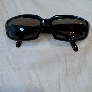 Albert Nipon Black Framed Rectangle Tinted Sunglasses AN5205 NEW